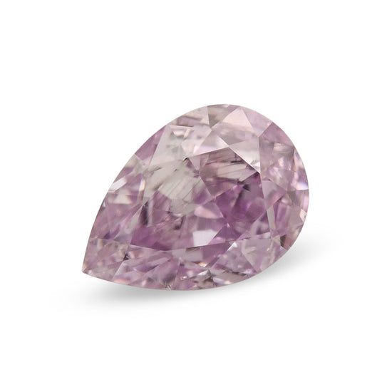0.30 Carat Fancy Pink Purple Pear Diamond SI1 GIA