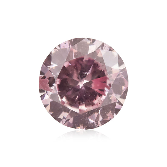 0.30 Carat Fancy Purplish Pink Round Brilliant Diamond I1 GIA