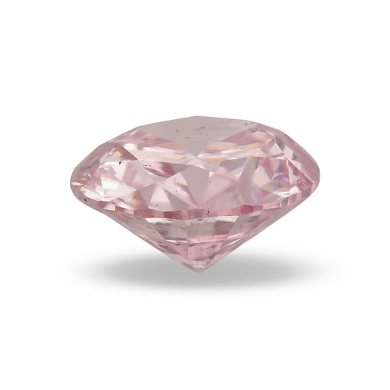 0.30 Carat Fancy Purplish Pink Round Brilliant Diamond I1 GIA
