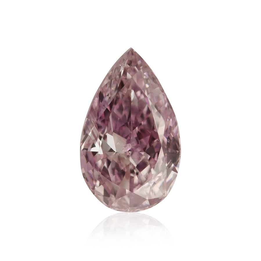 0.30 قيراط ألماسة كمثرى Fancy Purple Pink SI1 GIA