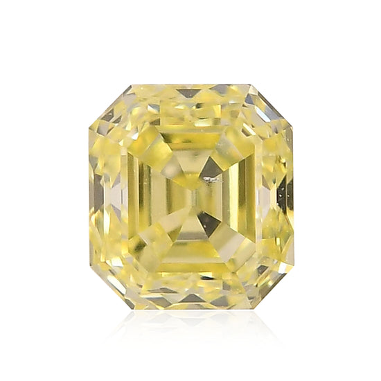 0.30 Carat Fancy Yellow Asscher Diamond (VS2)