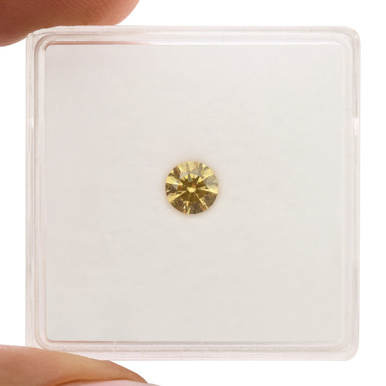 0.30 Carat Fancy Brownish Yellowish Orange Round Diamond SI2 GIA