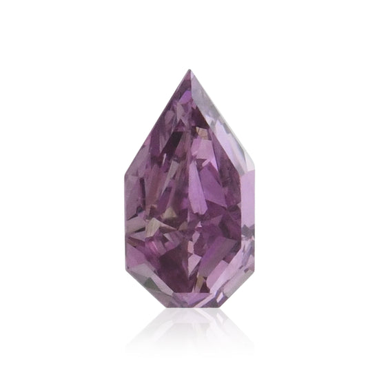 0.30 Carat Fancy Deep Pink Purple Pear Diamond SI1 GIA