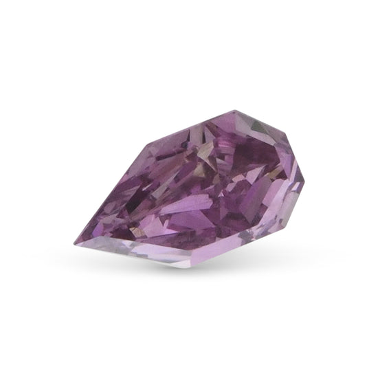 0.30 Carat Fancy Deep Pink Purple Pear Diamond SI1 GIA