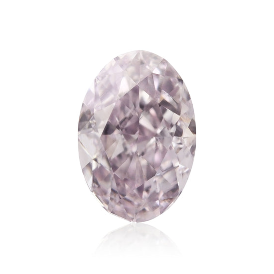 0.31 Carat Fancy Light Purplish Pink Oval Diamond VS2 GIA