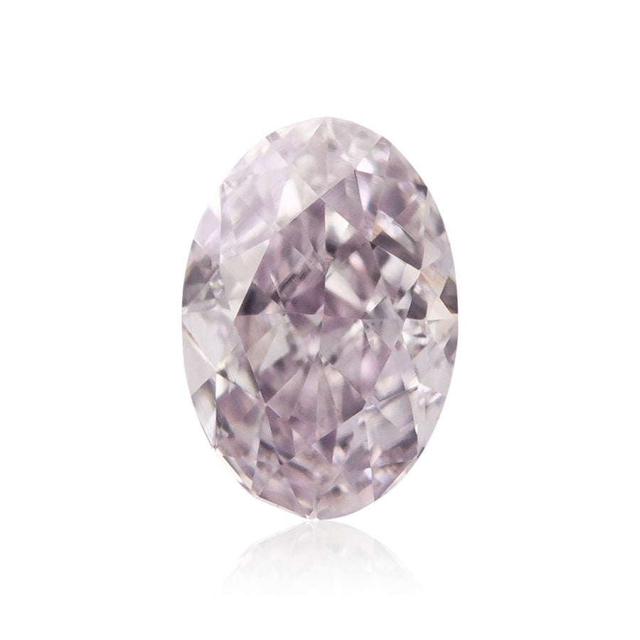 0.31 Carat Fancy Light Purplish Pink Oval Diamond VS2 GIA