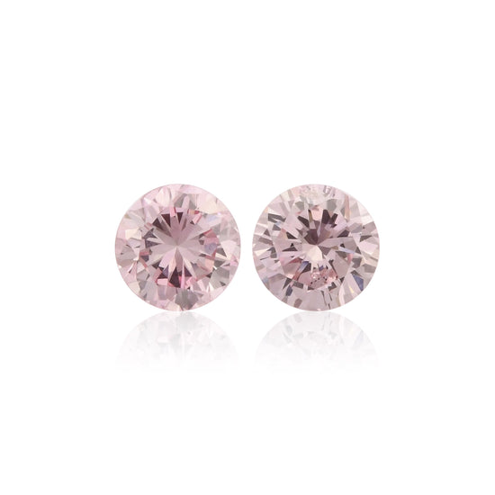 0.34 Carat Fancy Pink Round Diamonds SI1 GIA