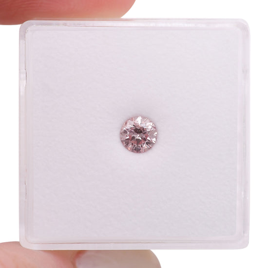 0.36 Carat Fancy Pink Round Brilliant Diamond I1 GIA