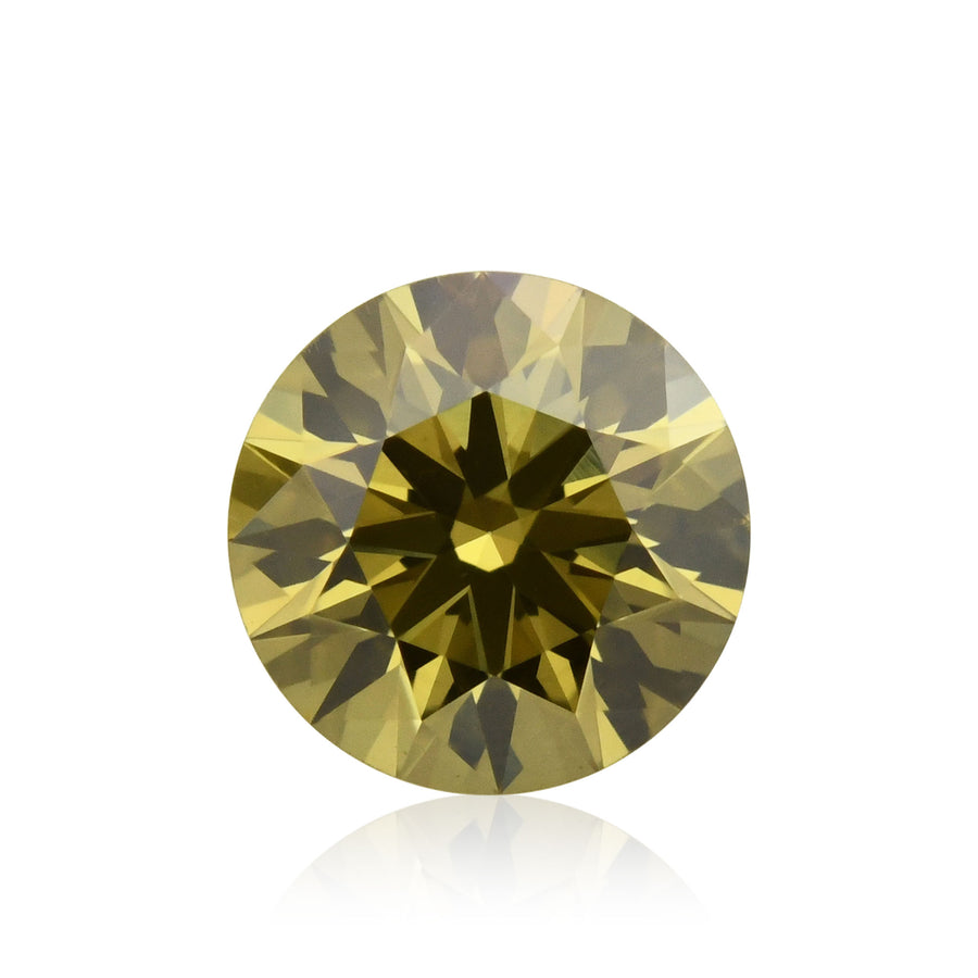 0.37 Carat Fancy Brownish Yellow Round Diamond VS1 GIA