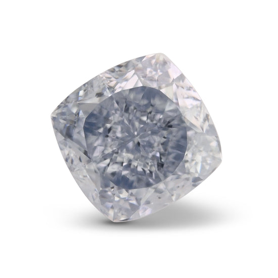 ألماسة وسادة زرقاء فاخرة 0.32 قيراط VVS1 GIA