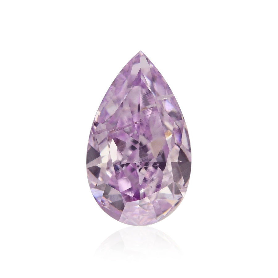 0.37 Carat Fancy Intense Purple Pear Diamond I1 GIA