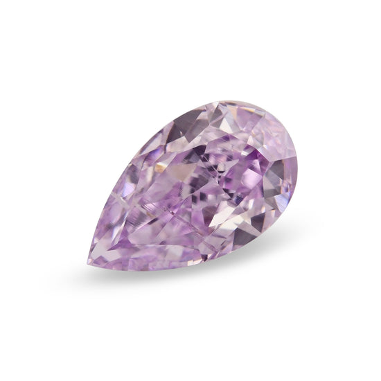 0.37 Carat Fancy Intense Purple Pear Diamond I1 GIA