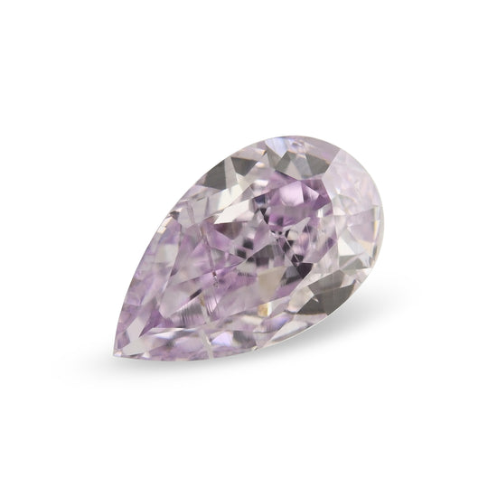 0.37 Carat Fancy Intense Purple Pear Diamond I1 GIA