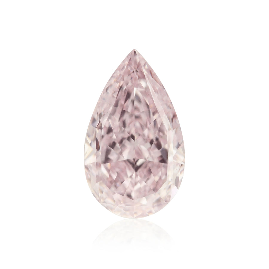ألماسة كمثرية Fancy Light Purplish Pink بوزن 0.38 قيراط VVS2 GIA