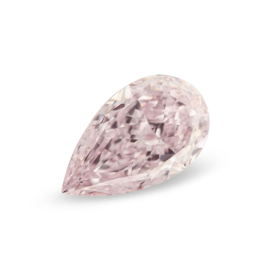 0.38 Carat Fancy Light Purplish Pink Pear Diamond VVS2 GIA