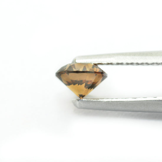 0.38 Carat Fancy Deep Brown Round Brilliant Diamond SI2 IGI