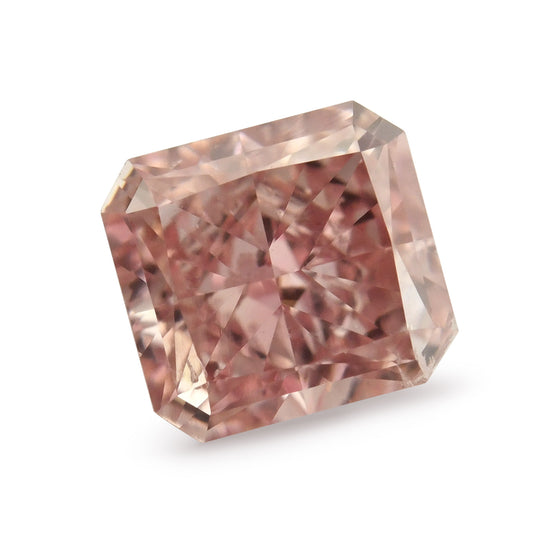 0.39 Carat Fancy Intense Pink Radiant Diamond (I1) GIA
