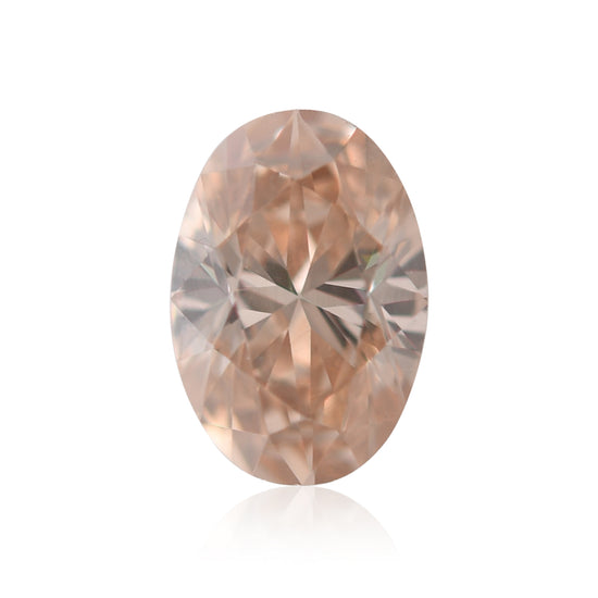 Diamante ovale marrone arancio fantasia, 0,39 carati, VS2, GIA