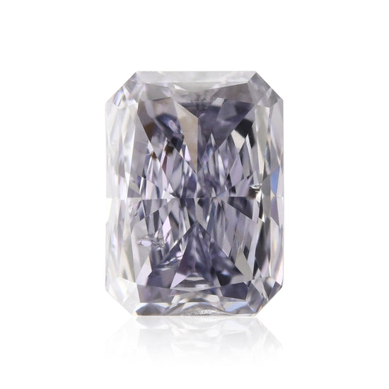 0.43 قيراط ألماسة Radiant بلون Fancy Gray Violet بدرجة نقاء I1 من GIA