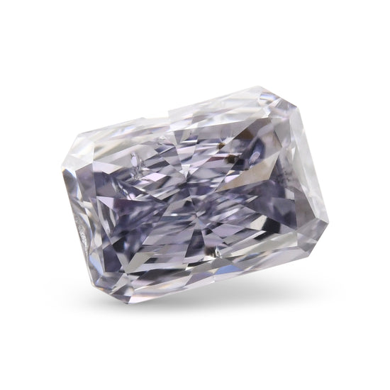 0.43 قيراط ألماسة Radiant بلون Fancy Gray Violet بدرجة نقاء I1 من GIA