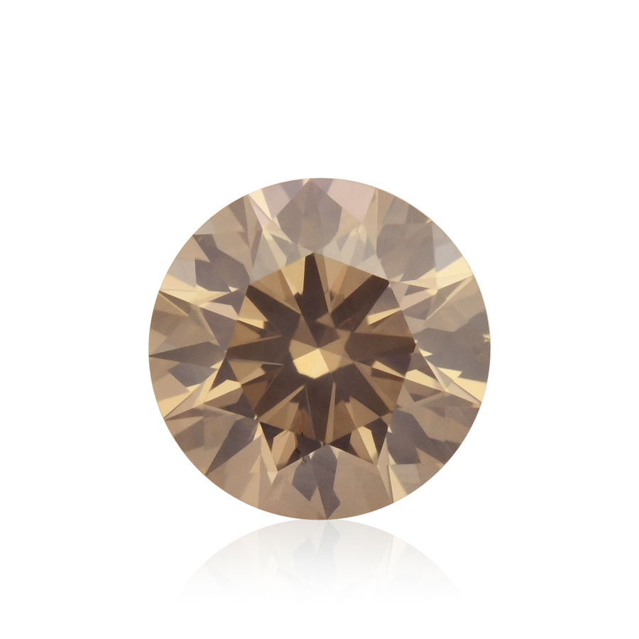 ألماسة دائرية 0.44 قيراط Fancy Light Pinkish Brown SI2 GIA