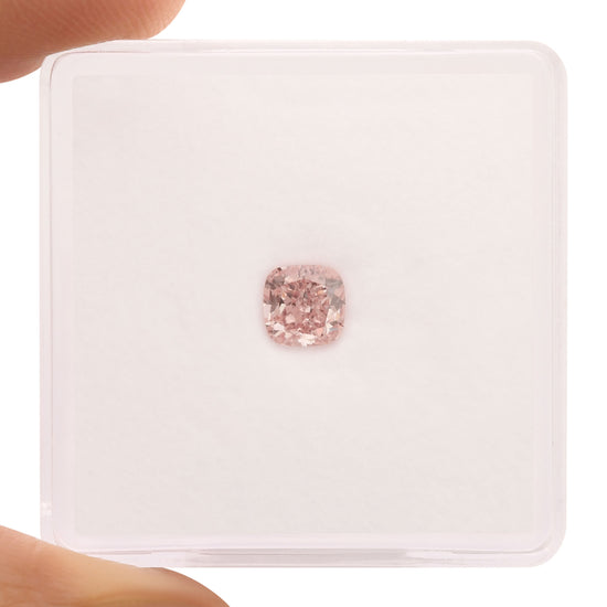 0.44 Carat Fancy Pink Cushion Diamond VS2 GIA