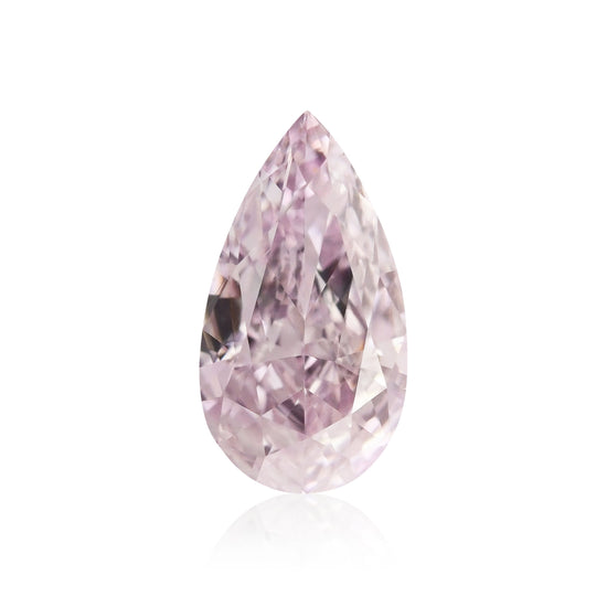 Diamante a goccia rosa violaceo chiaro elegante 0,46 carati VS2 GIA