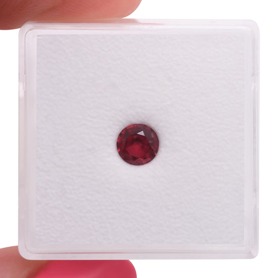 0.48 Carat Red MOZAMBIQUE Round Ruby