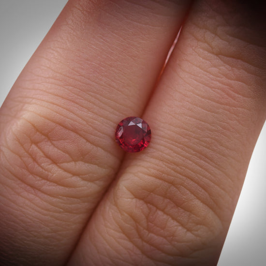 0.48 Carat Red MOZAMBIQUE Round Ruby