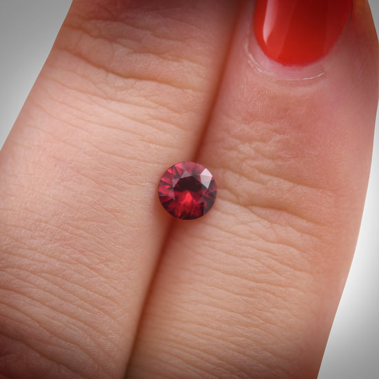 0.48 Carat Red MOZAMBIQUE Round Ruby