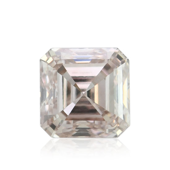 0.50 Carat Fancy Pink Brown Asscher Diamond VVS2 GIA