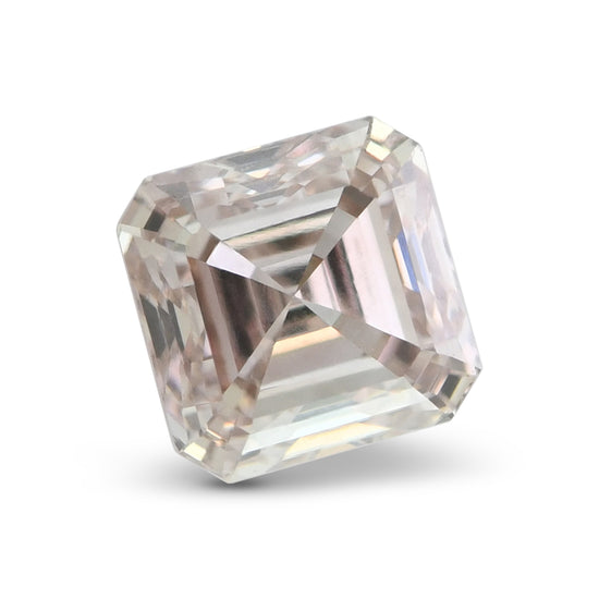 0.50 Carat Fancy Pink Brown Asscher Diamond VVS2 GIA