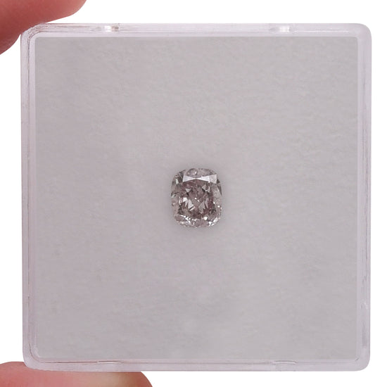 0.50 Carat Fancy Light Brown Pink Cushion Diamond SI1 GIA