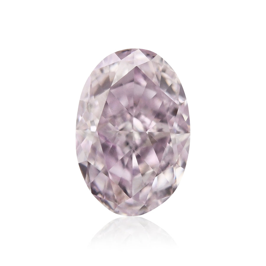 0.50 Carat Fancy Light Purplish Pink Oval Diamond SI1 GIA