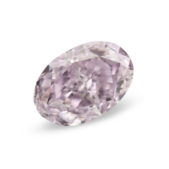 0.50 Carat Fancy Light Purplish Pink Oval Diamond SI1 GIA