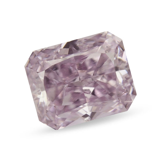 0.50 Carat Fancy Light Purplish Pink Radiant Diamond SI1 GIA