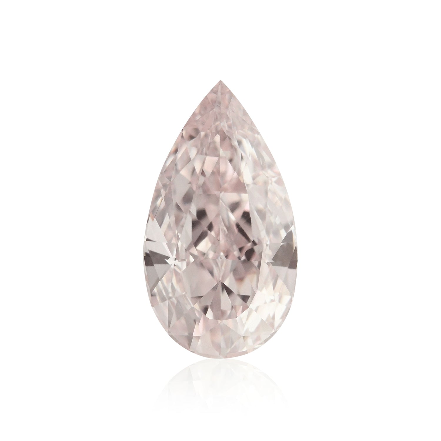 0.50 Carat Light Pink Pear Diamond VS1 GIA