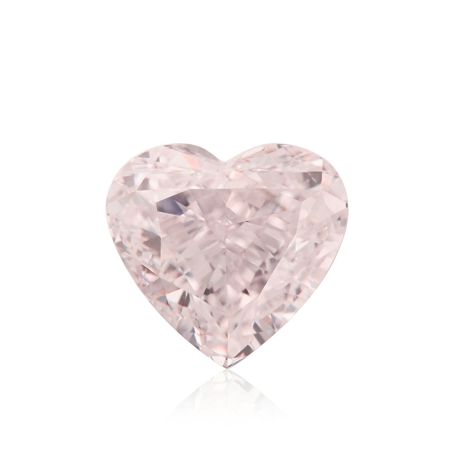 0.50 Carat Light Pink Heart Diamond VVS2 GIA