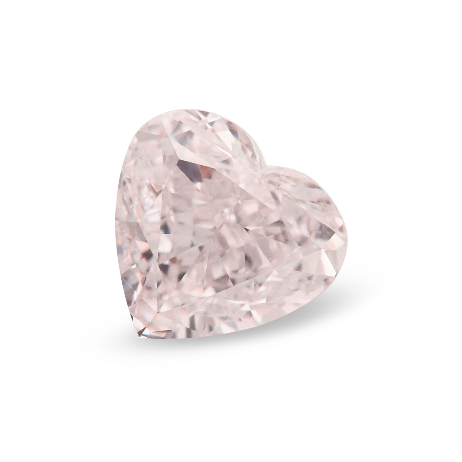 0.50 Carat Light Pink Heart Diamond VVS2 GIA