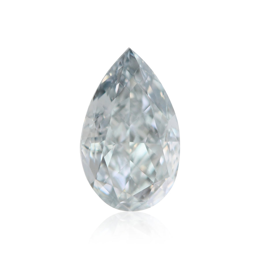 0.50 Carat Fancy Blue Pear Diamond VS2 GIA