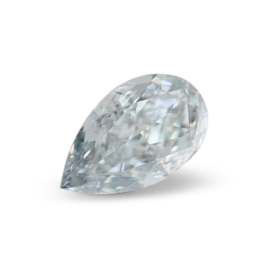 0.50 Carat Fancy Blue Pear Diamond VS2 GIA