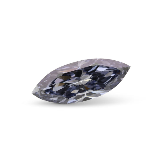 0.50 Carat Fancy Dark Blue Gray Marquise Diamond SI1 GIA