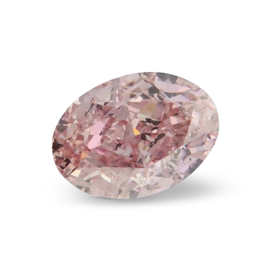 0.50 Carat Fancy Intense Pink Oval Diamond VS2 GIA