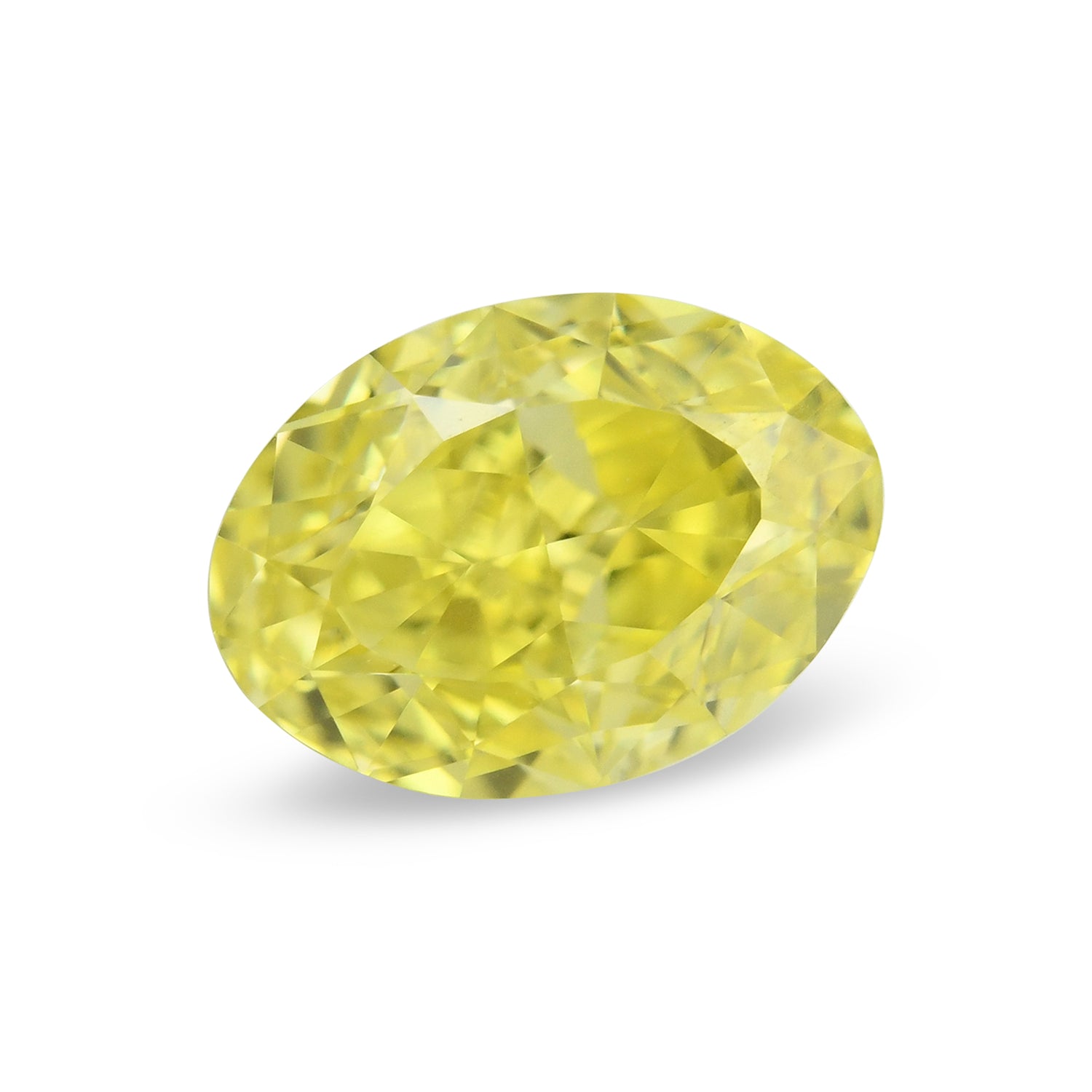 0.50 Carat Fancy Intense Yellow Oval Diamond IF GIA