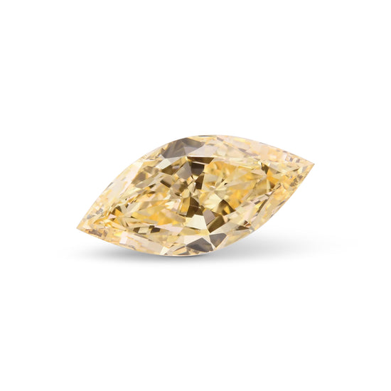 0.50 Carat Fancy Orange Yellow Marquise Diamond VS2 GIA