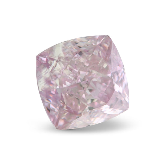 0.50 Carat Fancy Purplish Pink Cushion Diamond VS2 GIA