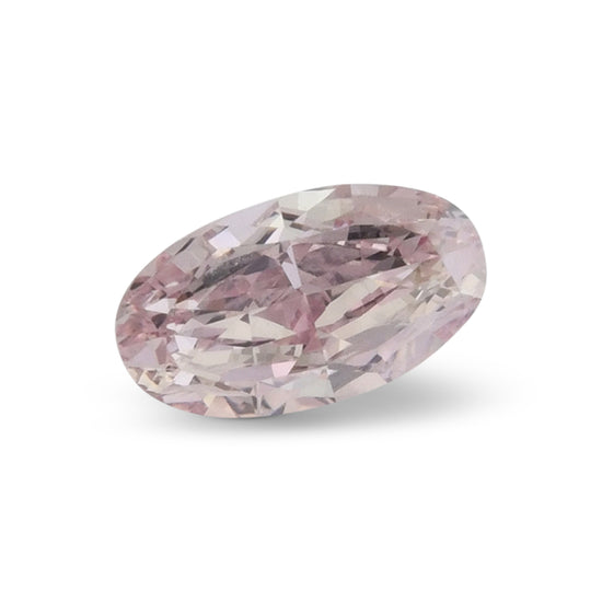 0.50 Carat Fancy Pink Oval Diamond VS2 GIA