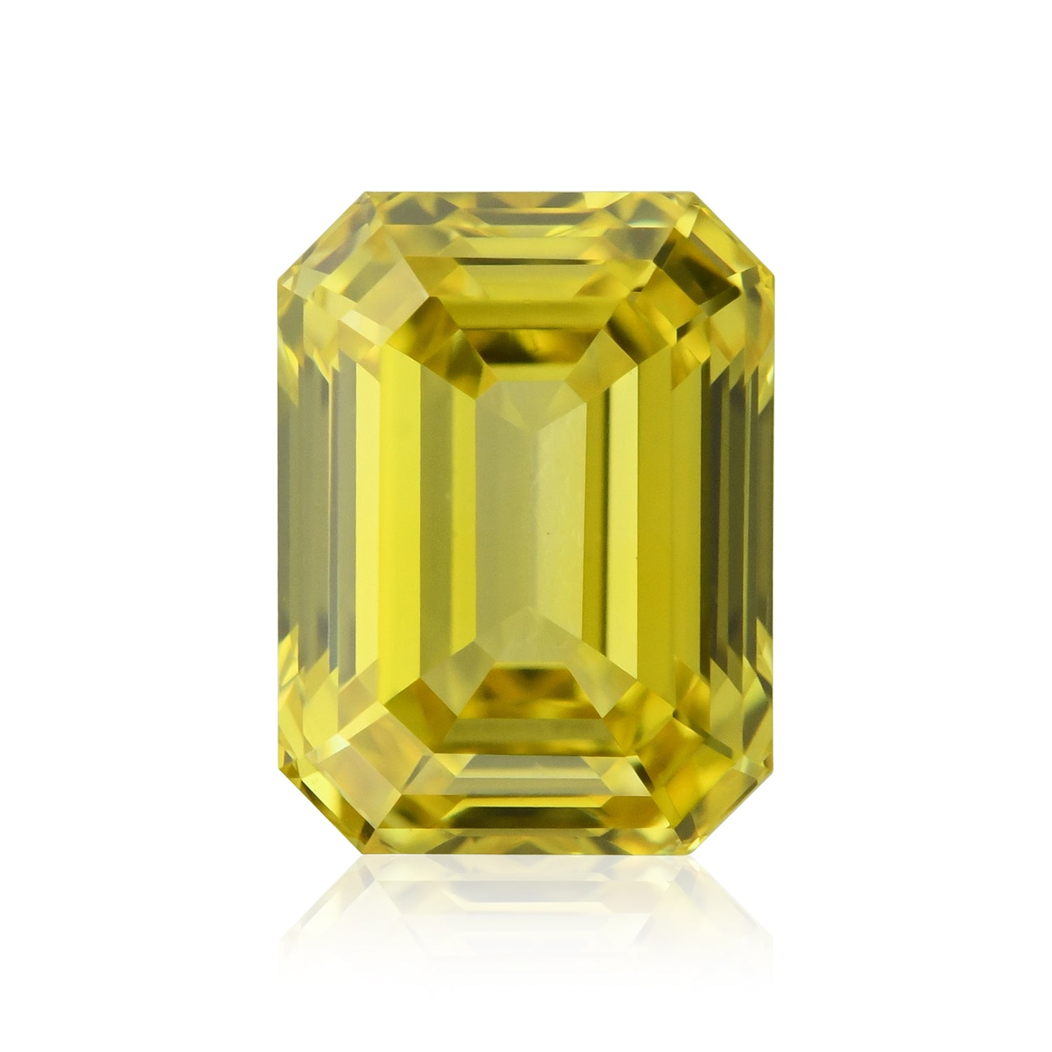 0.50 Carat Fancy Vivid Yellow Emerald Diamond VS1 GIA
