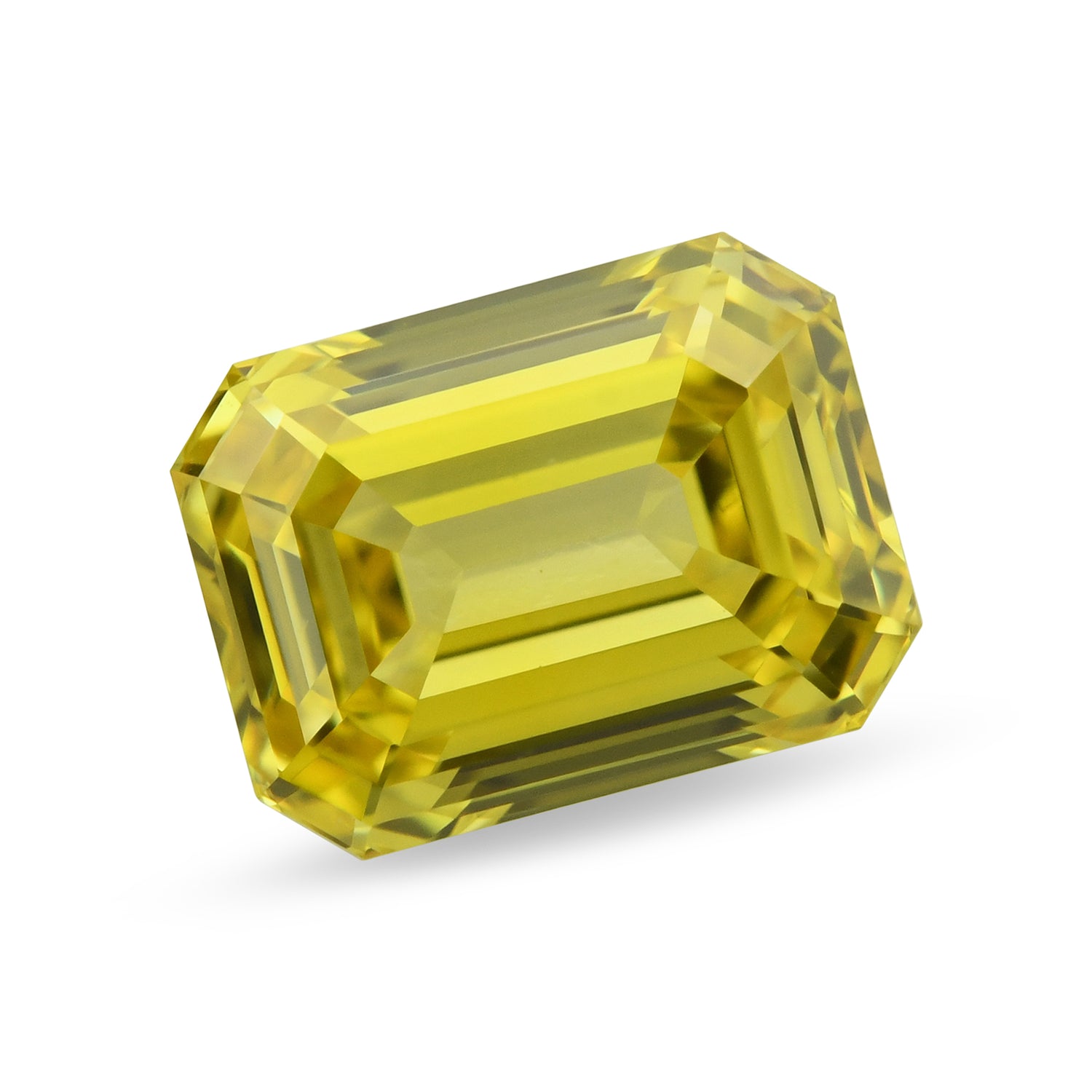 0.50 Carat Fancy Vivid Yellow Emerald Diamond VS1 GIA