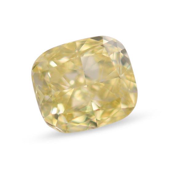 0.50 Carat Fancy Yellow Cushion Diamond VS2 GIA